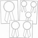 Ribbon Award Printable Ribbons Place Blue Template First Diy Kids Awards Craft Drawing Week Templates Coloring Horse Clipart Participation Badges sketch template