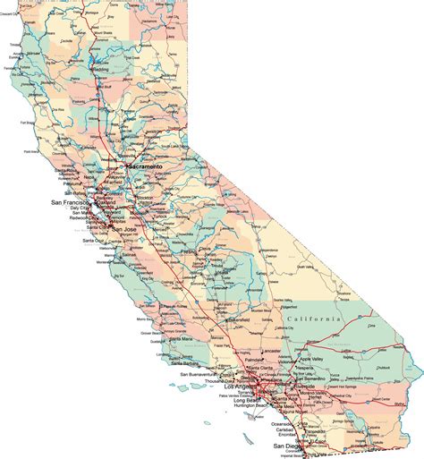 large california maps     print high resolution