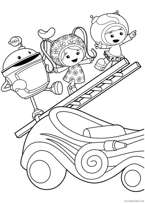 team umizoomi coloring pages bot geo milli coloringfree