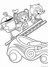 Coloring4free Coloring Team Pages Umizoomi Geo Bot Milli sketch template