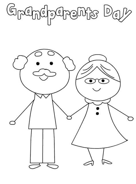 grandparents day coloring pages linear  printable coloring pages
