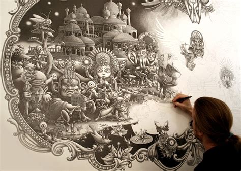 insanely detailed artwork created   months