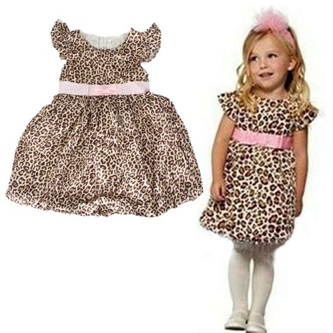 Pretty Leopard Print Girls Chiffon Dress Addicted2fashion
