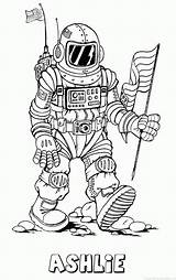 Ashlie Kleurplaten Astronaut Naam Kleurplaat Coloring Zeemeermin Kleine Kus sketch template