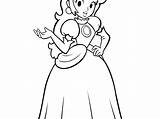 Coloring Peach Princess Printable Pages Popular sketch template