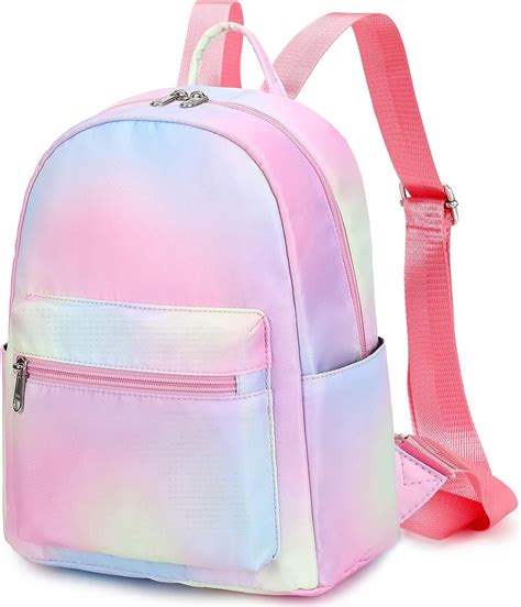 mini backpack girls teens cute small backpack purse casual travel school bag rainbow