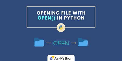 opening  file  open method  python askpython