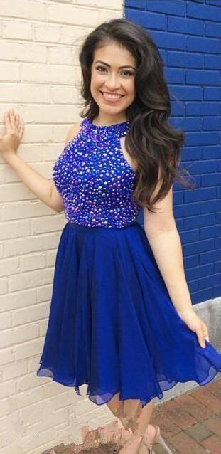 royal blue homecoming dressback  school dressshort prom dresses  teens pst prom