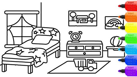 marvelous bedroom coloring pages home decoration style  art ideas