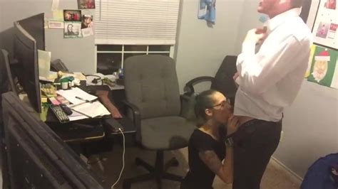 sexy girl in office has sex with boss to keep her job