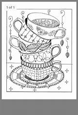 Tea Coloriages Ausmalen Stacked Colorear Erwachsene Gourmandises Digi Teacup Dover Sheet Taza Thérapie Adulte Easypeasyandfun Zum Besuchen sketch template