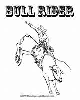 Coloring Bull Pages Rodeo Riding Rider Printable Pbr Sheet Color Roping Cowboy Team Unique Books Getcolorings Print Getdrawings Popular Colorings sketch template