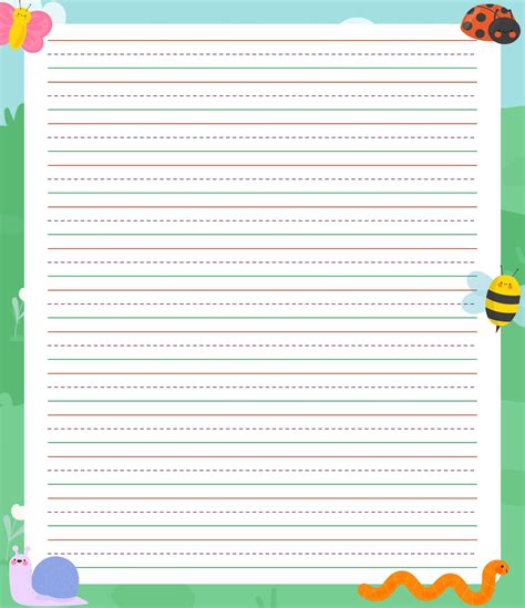 primary lined paper printable