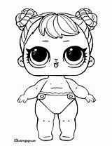 Lol Coloring Pages Doll Lil Surprise Dolls Dawn Sister Baby Printable Choose Board sketch template