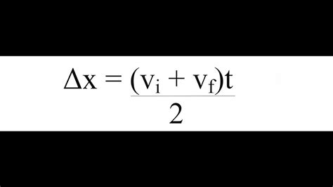 calculating distance  initial final velocity youtube