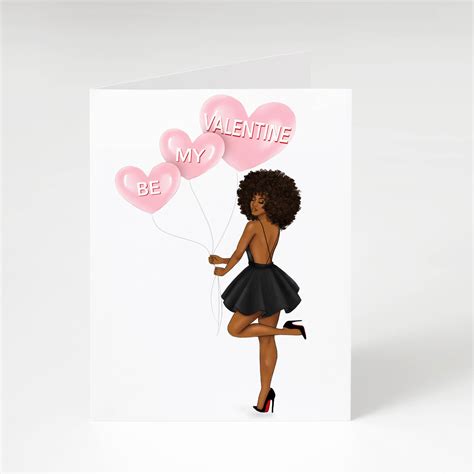 valentine african american valentines day card