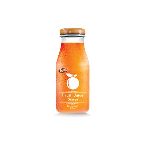 ml glass bottle natural  orange juice trobico oem beverage