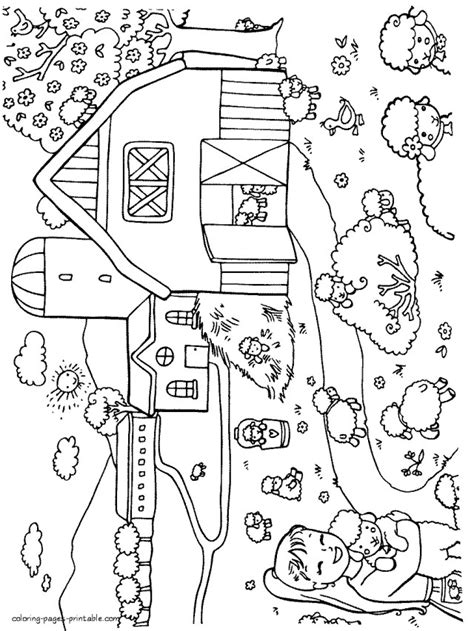 inspired picture  farm coloring pages albanysinsanitycom