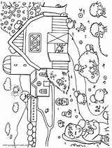 Farm Coloring Pages Spring Animal Sheets Kids Printable Cartoon Lambs Yard Color Colouring Print Seasons Inspired Farmers Also Coloringpagesonly Online sketch template