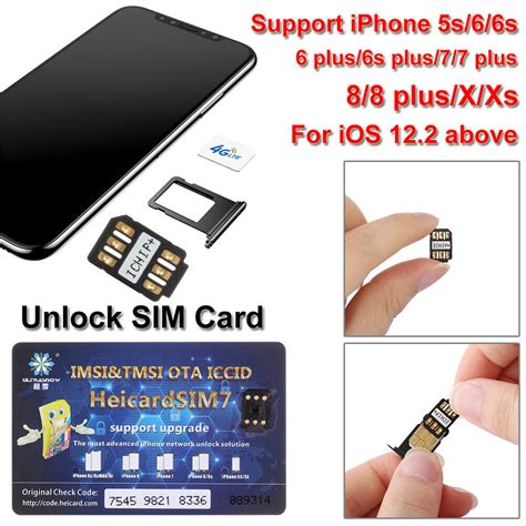 Heicard Unlock Turbo Sim Card For Iphone X Xr Xs Max 8 7 6 Plus Se 5 4g