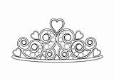 Coloring Pages Girls Crown Printable Tiara Kids Diadem Colouring Flower Color Kitty Hello Print Drawing Puppy Beautiful 4kids Cartoon Disney sketch template