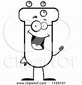 Test Tube Cartoon Coloring Waving Character Clipart Cory Thoman Outlined Vector 2021 sketch template