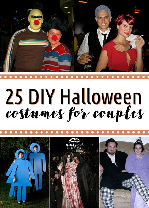 diy costumes  couples newlywed survival