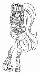 Coloring Pages Ghoulia Yelps Monster High Ghouls Rule Kids Sheets Getdrawings Anycoloring sketch template
