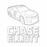Chase Elliott Bristolmotorspeedway sketch template