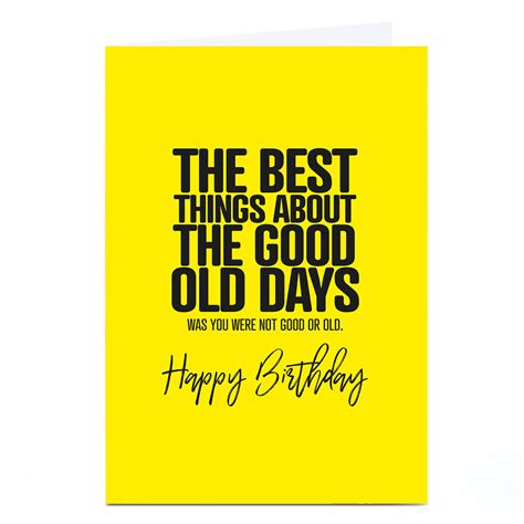 buy personalised punk birthday card the good old days for gbp 1 79