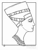 Egyptian Coloring Pages Woman Ancient Printable Print sketch template