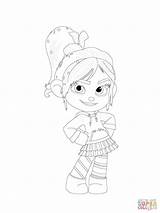 Vanellope Coloring Schweetz Von Hips Pages Her Posing Hands Supercoloring Main Printable sketch template
