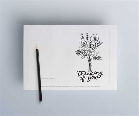 printable thinking   cards  colouring page