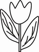 Tulip Coloring Pages Color Kids Print Colouring Printable Tulipe Coloringhome Ages Develop Creativity Recognition Skills Focus Motor Popular Way Fun sketch template