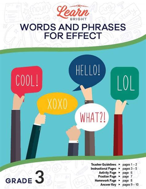 words  phrases  effect    learn bright