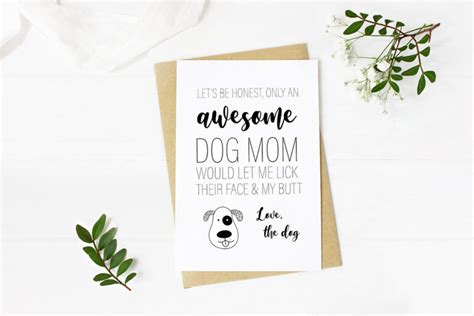 printable mothers day cards  dog moms kols notes