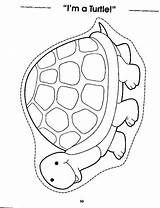 Turtle Cut Color Preschool Crafts Turtles Dotted Pond Craft Pages Coloring Pattern Kids Pad Lily Printable Activities Life Line Template sketch template