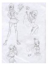 Roxy Fantazyme Enchantix Winx sketch template