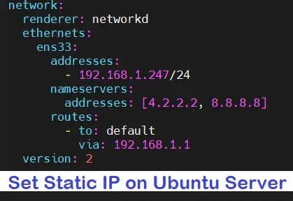 set static ip ubuntu server linuxtechi