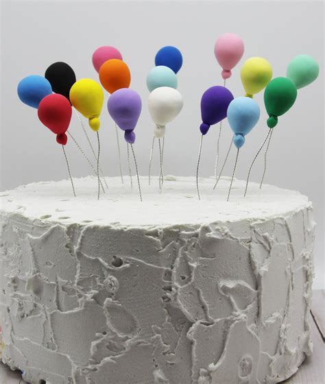 mini balloon cake topper balloons  party animal accessory etsy australia