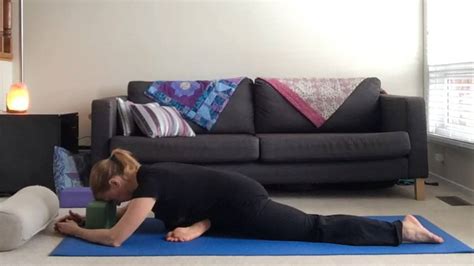 pigeon yoga pose  supported variation youtube