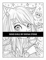 Neko Deena Stone sketch template