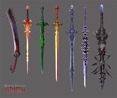 anima  swords set   wen   deviantart