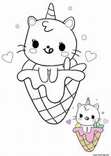 Licorne Kawaii Sirene Printable Creme Glacee Coloring1 Top12 Pusheen Coloriages Crème Glacée sketch template