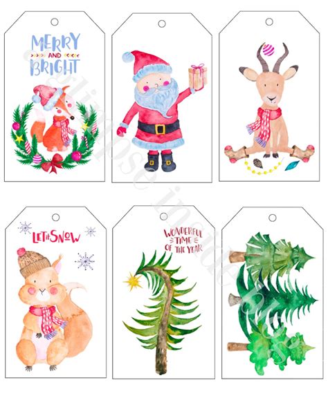 printable christmas gift tags  glimpse