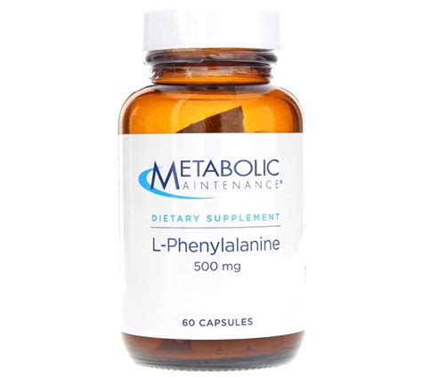 L Phenylalanine 500 Mg Metabolic Maintenance