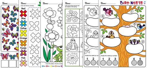 spring themed worksheets  preschool teachersmagcom