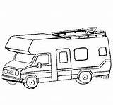 Rvs Motorhome Camping Woodworking sketch template