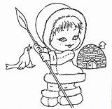 Coloring Eskimo Pages Printable Getcolorings Beautiful sketch template