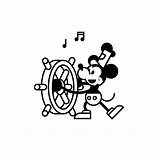 Mickey Steamboat Willie sketch template